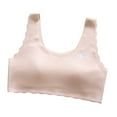 thumbnail image 4 of Wuxian Little Girls Bras For Older Girls Teen In Primary And Junior High Schools Thin Seamless Bra Breathing Comfort Soft Solid Color Bra,Pink, 4 of 4