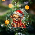 thumbnail image 3 of Bison Acrylic Ornament for Christmas 2025 Bison Ornament with Name, Gifts for Bison Lovers, Bison Animal Ornament, Personalized Bison Wearing Santa Hat Acrylic Ornament for Men Women 55nzoE, 3 of 6