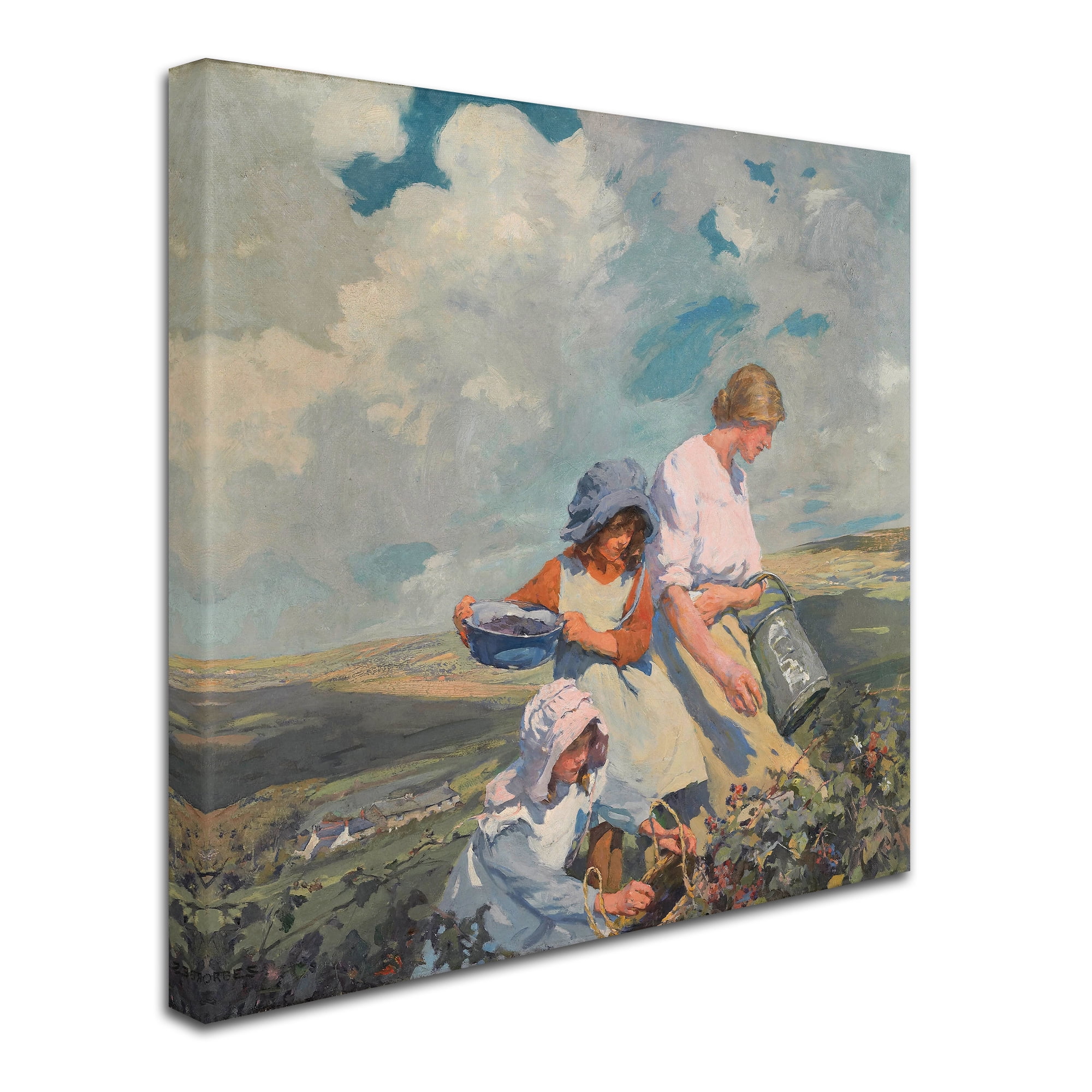 Elizabeth Forbes 'Blackberry Gathering' Canvas Art