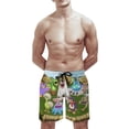 thumbnail image 6 of My Singing Monsters Men's Swim Trunks Board Shorts Drawstring Elastic Waist Quick Dry Swimsuits Beach Shorts with Pockets S, 6 of 8