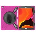 thumbnail image 2 of iPad 10.2 Case, iPad 7th Generation Case, Dteck Heavy Duty Rugged Shockproof 3 Layer Full Body Protection Case with Kickstand / Pencil Holder / Pencil Cap, For iPad 10.2" A2200/A2198/A2232, Rose, 2 of 4