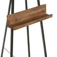 thumbnail image 6 of DecMode Black Industrial Extra Large Standing Metal Easel, 16"W x 52"H,for Canvas Holder, Signs, Mirrors and Message Boards, 6 of 14