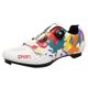 thumbnail image 5 of Zapatilla de ciclismo de carretera - Tacos de 2 y 3 pernos compatibles con las calas SPD / Look System Zapatillas de deporte para bicicletas de carret Blanco 47 Macarena Zapatillas de bicicleta de carretera para hombre, 5 of 8