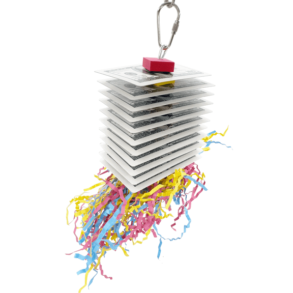 1472 Shred Deck Bird Toy Chewable Fun Foraging Enrichment Made in USA