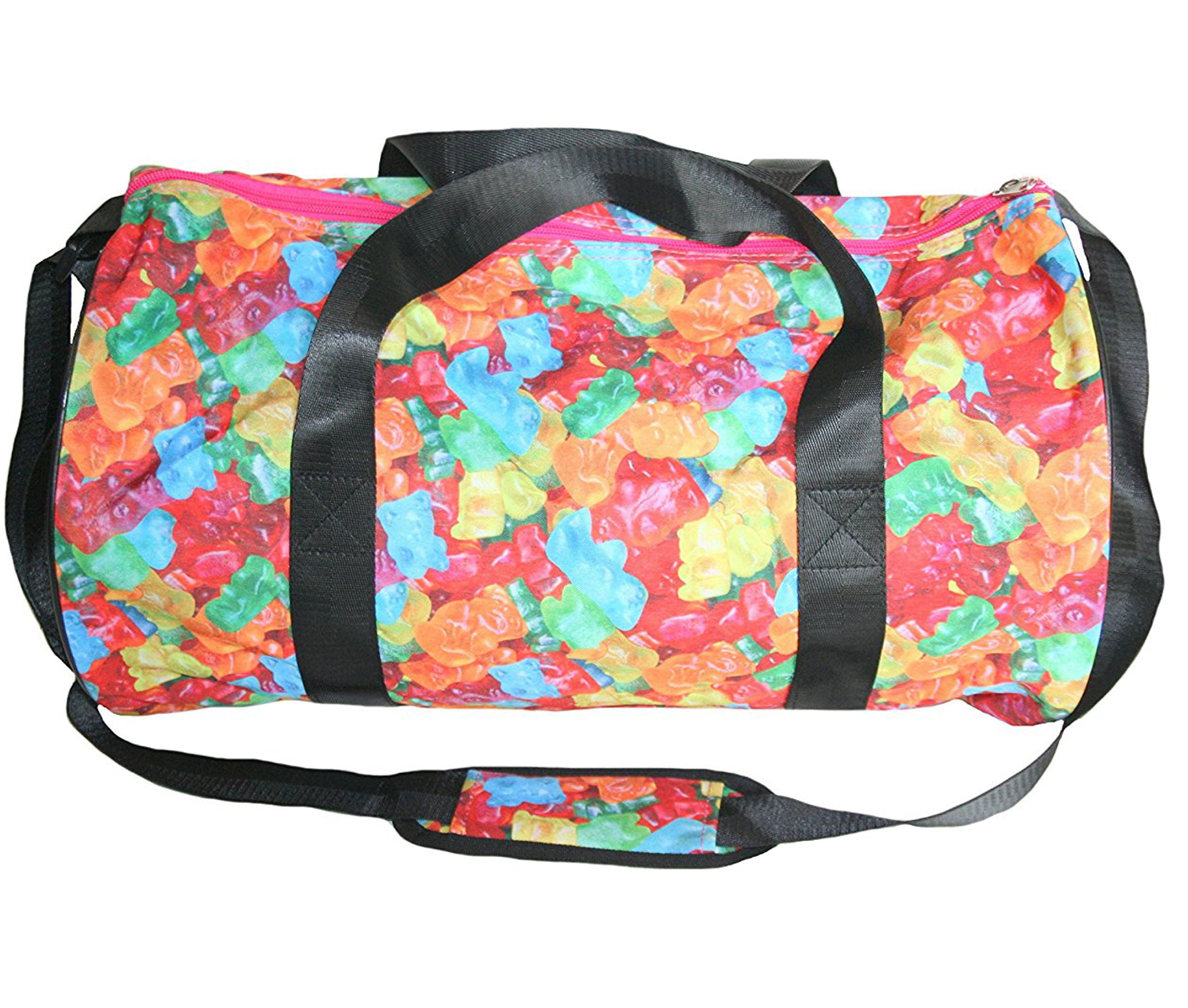 Top Trenz Gummy Bears Candy Themed Sporty Duffel Bag