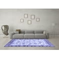 thumbnail image 3 of Ahgly Company Indoor Rectangle Abstract Blue Modern Area Rugs, 2' x 4', 3 of 4