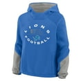 thumbnail image 2 of Women's Fanatics Blue Detroit Lions Oversized-Redzone Bubble Screen Pullover Hoodie, 2 of 3