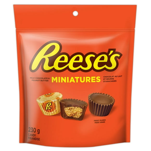 REESE'S Miniatures PEANUT BUTTER CUPS Candy, 230g