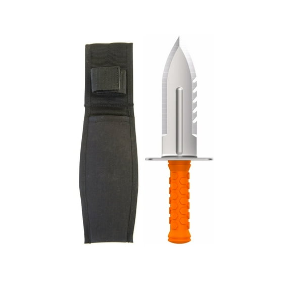 QUEST Digging Tool & Sod Cutter Right Side Serrated Blade with Free Sheath