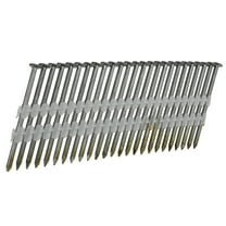 NuMax FRN.113-238B500 21 Degree 2-3/8" x .113" Plastic Collated Bright Finish Full Round Head Smooth Shank Framing Nails (500 Count)
