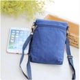 thumbnail image 5 of Bolso bandolera de lona de tres capas de color sólido, moderno y minimalista, bolso de mujer de tela lisa, 5 of 5