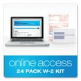 thumbnail image 2 of "W-2 Tax Form/envelope Kits, Six-Part Carbonless, 8.5 X 5.5, 2/page, (24) W-2s And (1) W-3, 24/sets | Bundle of 10 Packs", 2 of 6