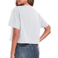 thumbnail image 2 of Women’s Short Sleeve Soft Boxy Crewneck Casual Active Workout Yoga Running Tee T Shirts, 2 of 5
