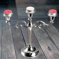 thumbnail image 4 of 3 Branches Silver Gold Metal 3 Branches European Style Wedding Candlestick, 4 of 4