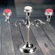 thumbnail image 4 of 3 Branches Silver Gold Metal 3 Branches European Style Wedding Candlestick, 4 of 4