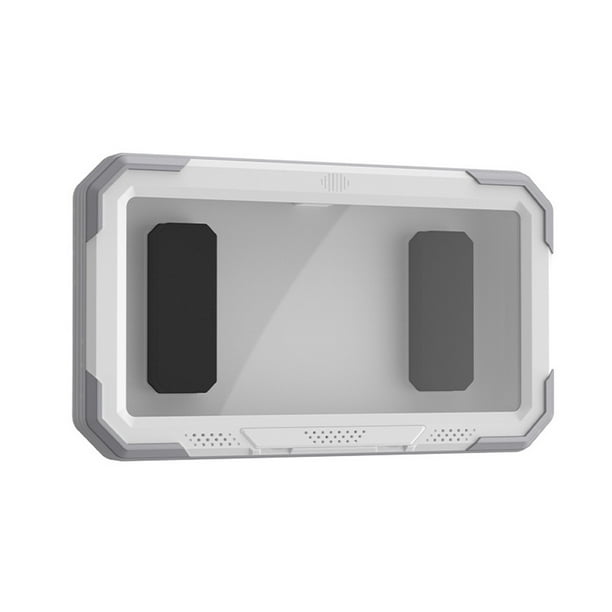 Injueey Ducha Soporte para teléfono móvil Montado en la pared Bolsa impermeable Rotación ajustable Hogar Baño Sala de estar Caso Negro Relojes inteligentes Blanco