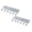 Light Gray, variant on Portable Hanger Clips Travel Clothesline, Foldable Travel Hangers with 6 Clips Pack of 2, Towel Drying Rack Swimsuit Hanger, for Cruise Ship Bathroom or Dorm Use