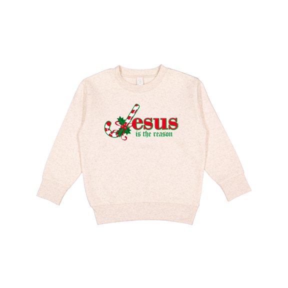 Inktastic Candy Cane Jesus Toddler Sweatshirt