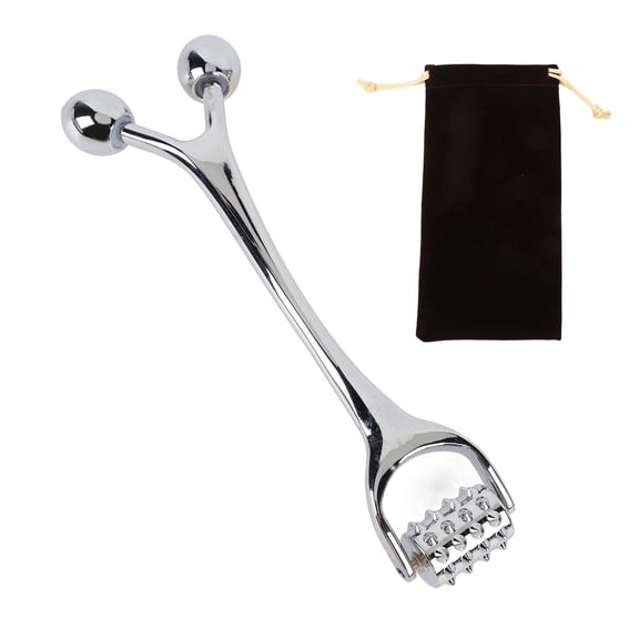 YAHHU Zinc Alloy Face Roller Massager – Deep Tissue Acupuncture Roller for Muscle Relief, Comfort & Skin‑Friendly Design