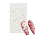 thumbnail image 6 of opvise Nail Sticker Lace Design 5D Engraved Nail Art Decoration Manicure White Rose Flower Tips for Female, 6 of 8
