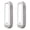 Silver, variant on Tibvox 2pcs Multipurpose Folding Wall Hooks for Coats Towels and Accessories Hat Hook