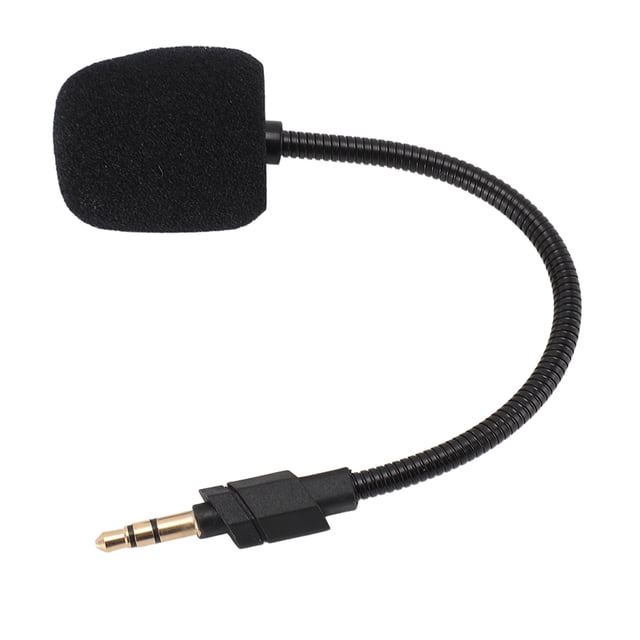 Micrófono de auriculares para Juegos, Reemplazo de auriculares de Juego Mic Mic Mic Braz Fuzza de Espuma Reducción de Ruido Desmontable Parauriculares de Juegos