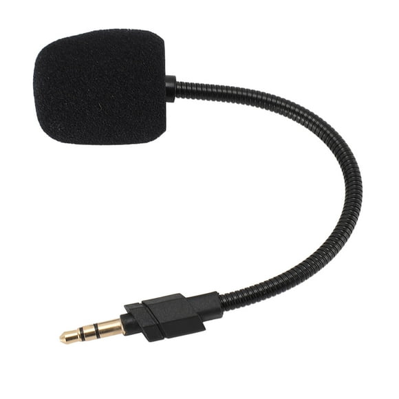 Micrófono de auriculares para Juegos, Reemplazo de auriculares de Juego Mic Mic Mic Braz Fuzza de Espuma Reducción de Ruido Desmontable Parauriculares de Juegos