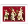 thumbnail image 2 of Art.com Three Rabbits Carrying Vegetables Art Print, White Frame Wall Art, 29" x 21", 2 of 5