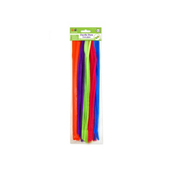 Krafty Kids GC024U, Chenille Stems, Pipe Cleaners, 6mm by 12in, Glamour Mix, 40-Piece, 1/4" x 12" X