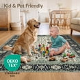 thumbnail image 4 of ODIKA 4'x6' Ultra-Soft Area Rug, Farmhouse Vintage Distressed Lattice Botanical Scroll Desk Dining None Washable, Bare feet friendly, Silk-Touch for Bedroom Home office, 4 of 7