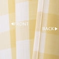 thumbnail image 4 of LingStar 2PCS Buffalo Check Rod Pocket Window Curtain Home Decor Window Treatments Small Window Curtains Set,26"x24"x2,yellow, 4 of 5