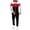 Red, variant on Sweatsuits for Men Set 2 piece Athletic Jogging Suits Zip up Track Suit Men's Color Block Set with Zip-up Hoodie