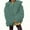 Green, variant on Uaswgudfs Women's Black Faux Fur Coat, Long Sleeve Oversized Warm Winter Jacket, Casual Lapel Collar Outerwear - Trendy Fashion Black L
