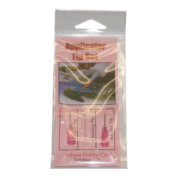 3d Crystal Lacquer Applicator Tips 2//pkg-.6mm W//cleaning Pin