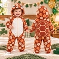 thumbnail image 5 of LIIPEE Baby Casual Cartoon Animal Zip Up Jumpsuit Boys Girls Fall Winter Cozy Cute Long Sleeve Hooded Romper, 5 of 6