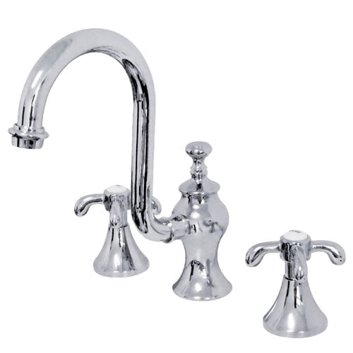 Kingston Brass French Country Widespread Bathroom Faucet With