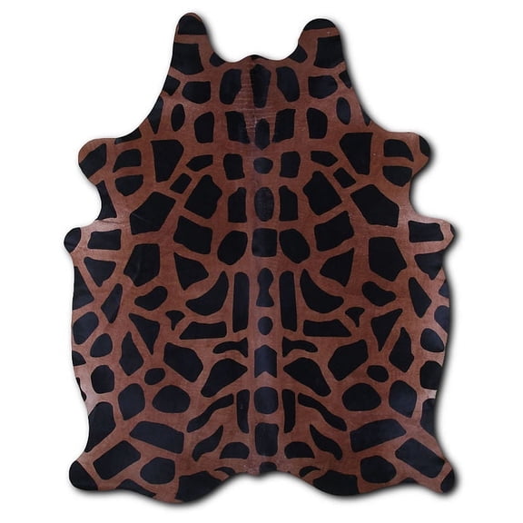 Belongings PRINTED cowhide rugs for sale GIRAFFE ON CAMEL rug