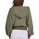thumbnail image 5 of Sudaderas con Capucha y Cremallera para Mujer, Sudaderas , Casuales, Cómodas y Bonitas, Chaquetas con Cremallera, Conjuntos de Otoño A . Verde M, 5 of 10