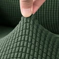 thumbnail image 3 of Nvzi 4 Pcs Plaid Stretch Armrest Covers Solid Color Non-Slip Arm Covers for Chairs Couch Sofa Armchair Slipcovers for Recliner Sofa with Twist Pins, Army Green, 3 of 4