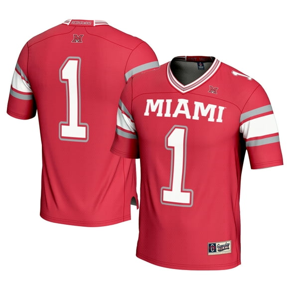 Men's GameDay Greats #1 Red Miami University RedHawks Football Jersey