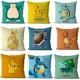 thumbnail image 1 of Colorful Cartoon Pokemon Pikachu Cushion Cover Classic Decor Game Pillowcase, 1 of 5