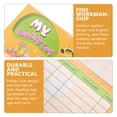 thumbnail image 2 of MasteelfCA 10Pcs Kids Reading Log Bankbook English Printing Reading Recording Cards Educational Bankbook, 2 of 6