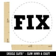 thumbnail image 2 of Fix Fun Text Self-Inking Rubber Stamp Ink Stamper - Brown Ink - Medium 1 Inch, 2 of 7