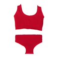 thumbnail image 3 of Ropa interior para muñeca en miniatura a escala 1/12, sujetador de tela, bragas, vestido para figura femenina rojo, 3 of 7