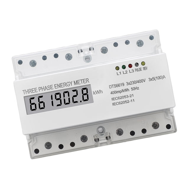 Medidor de energía de fase, medidor de energía trifásico, monitor de uso de electricidad, medidor de energía eléctrica, funcionamiento suave
