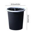thumbnail image 3 of HaoXun 3 Gallon Striped Trash Can Without Lid with Bag Retainer Ring - Plastic Waste Bin for Kitchen, Bathroom, Bedroom, Office, Living Room, 3 of 6