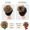 thumbnail image 6 of Messy Bun Beach Blonde Hair Piece Human Hair Blonde – Natural Soft Updo Look, Secure & Lightweight Hair Bun Extensions For Women, messy bun hair piece, 6 of 11
