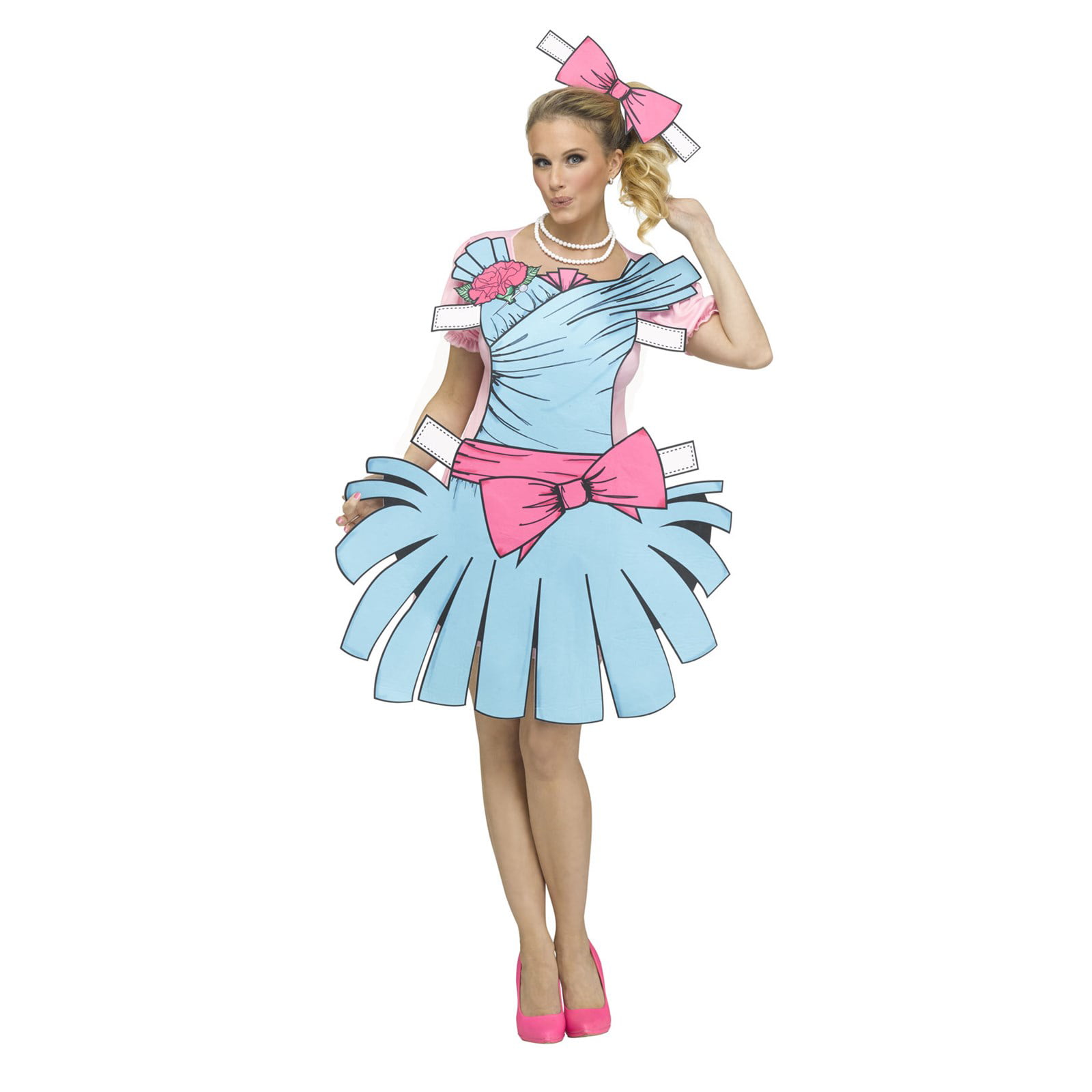 Paper Doll Women's Halloween Costume - Walmart.com