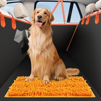 Tolobeve Dog Car Seat Cover for Pets 100% Waterproof Seat Cover Hammock Heavy Duty Scratch Proof Non Slip Durable Soft Back Seat Covers for Cars Trucks and SUVs