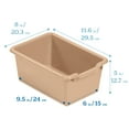 thumbnail image 2 of ECR4Kids Scoop Front Storage Bins, Sand, 10-Piece, 2 of 9